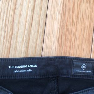 AG Black The Legging Ankle Jean